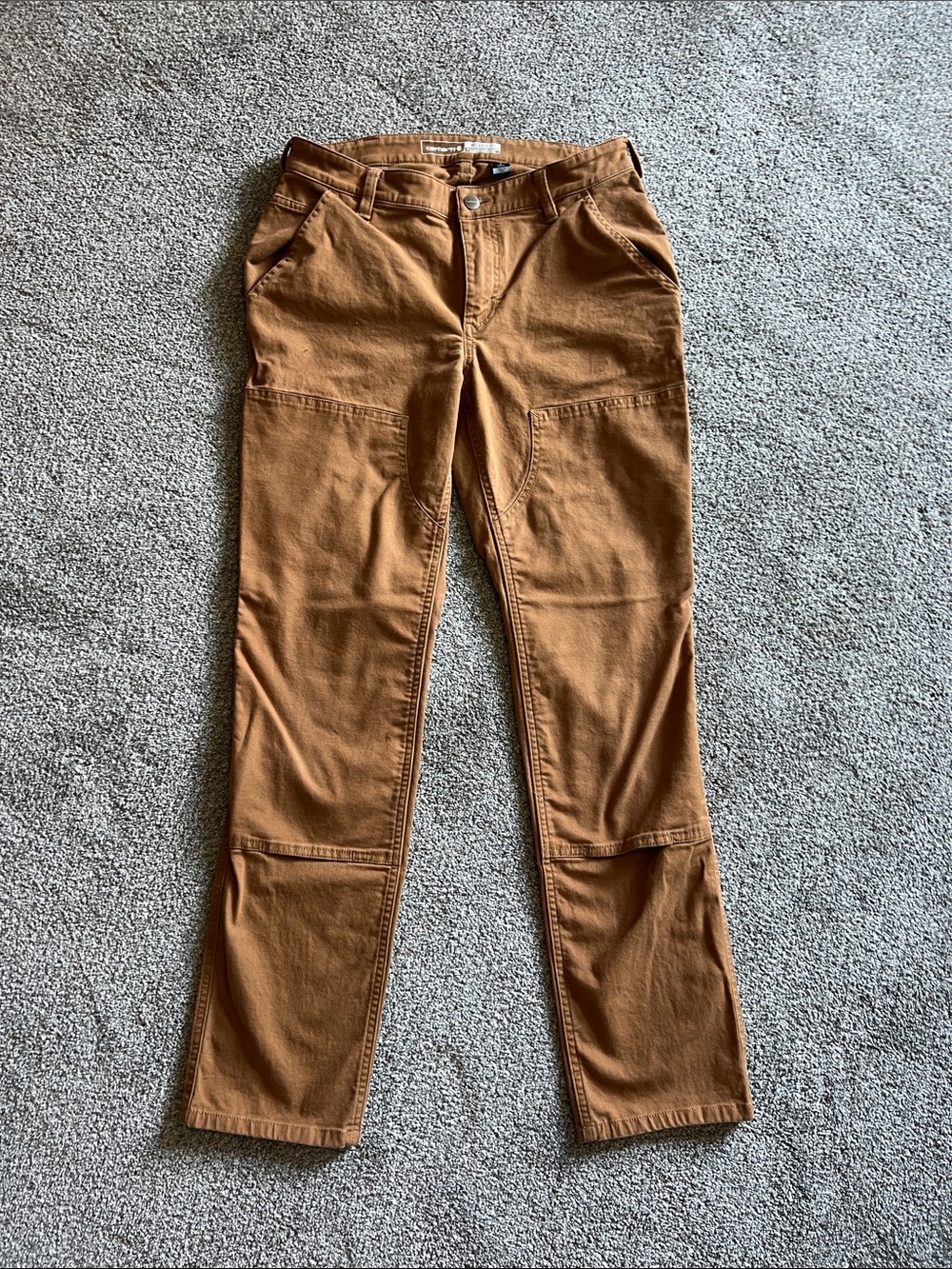 Carhartt Women’s Brown/Tan Cargo Work Pants - Picture 2 of 5